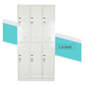 two tiers 6 door steel locker